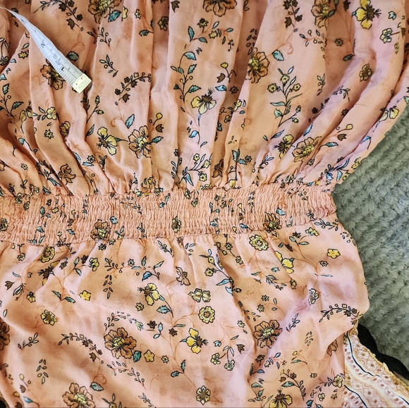 Floral Peach Mini Dress - Picture 10 of 12